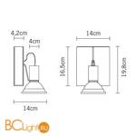 Настенно-потолочный светильник Fabbian Book D85 G03 61 - Схема