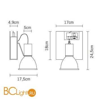 Трековый светильник Fabbian Book D85J09 01 - Схема