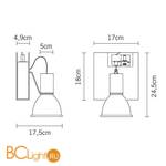 Трековый светильник Fabbian Book D85J09 01 - Схема