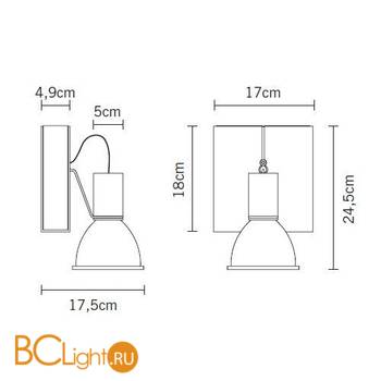 Спот (точечный светильник) Fabbian Book D85 G09 61 - Схема