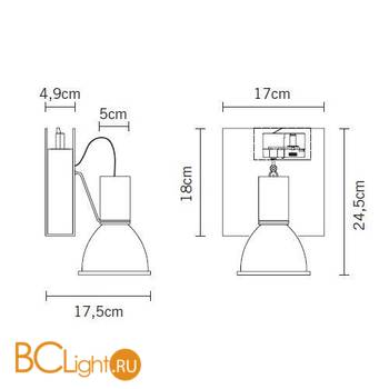 Трековый светильник Fabbian Book D85J09 61 - Схема