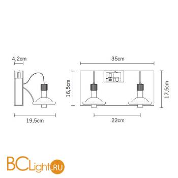 Трековый светильник Fabbian Book D85J11 01 - Схема