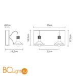 Спот (точечный светильник) Fabbian Book D85 G11 61 - Схема