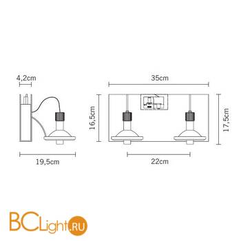 Трековый светильник Fabbian Book D85J11 61 - Схема