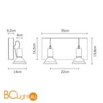 Спот (точечный светильник) Fabbian Book D85 G13 01 - Схема