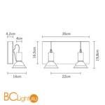 Трековый светильник Fabbian Book D85G13 61 - Схема