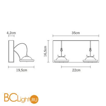Спот (точечный светильник) Fabbian Book D85 G17 01 - Схема