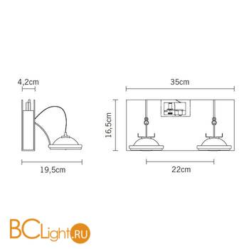 Трековый светильник Fabbian Book D85J17 01 - Схема