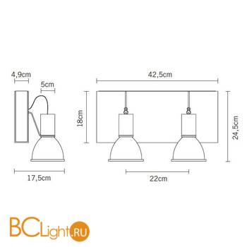 Спот (точечный светильник) Fabbian Book D85 G19 01 - Схема