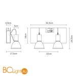 Трековый светильник Fabbian Book D85J19 01 - Схема