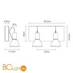 Спот (точечный светильник) Fabbian Book D85 G19 61 - Схема