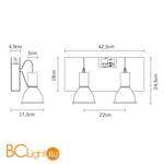 Трековый светильник Fabbian Book D85J19 61 - Схема