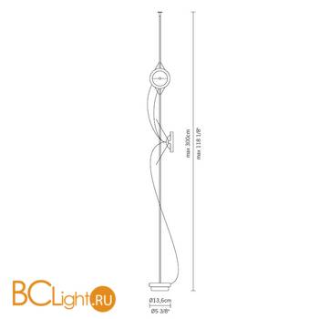 Торшер Fabbian Bungee D41 C03 27 - Схема