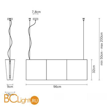 Подвесной светильник Fabbian Clap F08 A03 15 - Схема