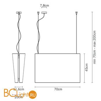 Подвесной светильник Fabbian Clap F08 A07 15 - Схема