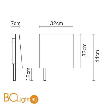 Настенный светильник Fabbian Clap F08 D01 15 - Схема