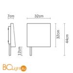 Настенный светильник Fabbian Clap F08 D01 15 - Схема