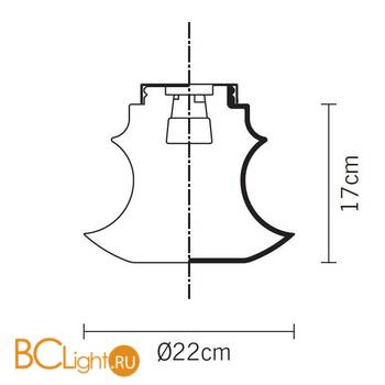 Потолочный светильник Fabbian Classici D14 E03 01 - Схема