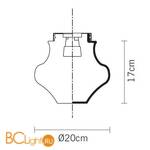 Потолочный светильник Fabbian Classici D14 E04 01 - Схема