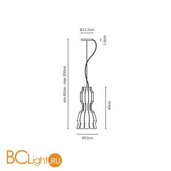 Подвесной светильник Fabbian Clove F22 A01 01 - Схема
