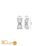 Настенный светильник Fabbian Clove F22 D01 21 - Схема