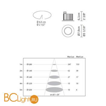 Встраиваемый светильник Fabbian Cricket D60 F16 31 - Схема