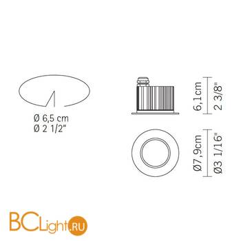 Встраиваемый светильник Fabbian Cricket D60 F15 99 - Схема