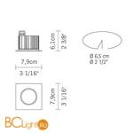 Встраиваемый светильник Fabbian Cricket D60 F19 99 - Схема