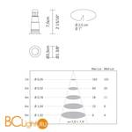 Встраиваемый светильник Fabbian Cricket D60 F25 27 - Схема