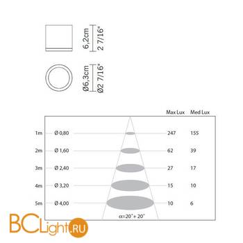 Спот (точечный светильник) Fabbian Cricket D60 G06 43 - Схема