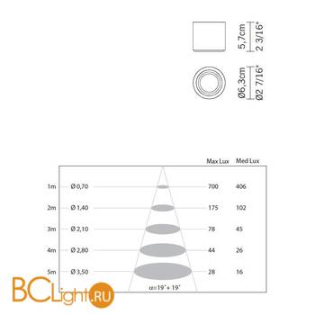 Спот (точечный светильник) Fabbian Cricket D60 G07 11 - Схема