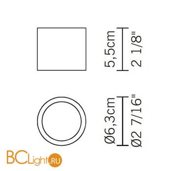 Спот (точечный светильник) Fabbian Cricket D60 G09 99 - Схема