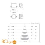 Встраиваемый светильник Fabbian Cricket D60 G14 43 - Схема