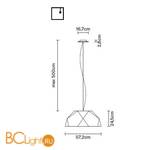 Подвесной светильник Fabbian Crio D81 A01 69 - Схема