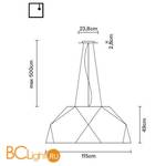 Подвесной светильник Fabbian Crio D81 A03 69 - Схема
