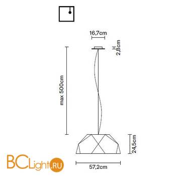 Подвесной светильник Fabbian Crio D81 A09 48 - Схема