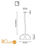 Подвесной светильник Fabbian Crio D81 A09 69 - Схема