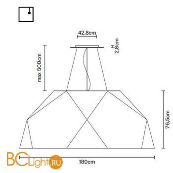 Подвесной светильник Fabbian Crio D81 A17 69 - Схема