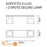 Спот (точечный светильник) Fabbian Cubetto Black Glass D28E02 02 - Схема