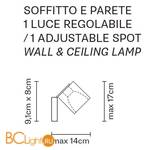 Спот (точечный светильник) Fabbian Cubetto Crystal Glass D28G89 00 - Схема