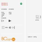 Настольная лампа Fabbian Cubetto Crystal Glass D28 B03 00 - Схема