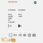 Подвесной светильник Fabbian Cubetto Crystal Glass D28 A06 00 - Схема