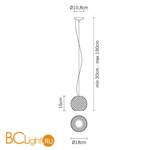 Подвесной светильник Fabbian Diamond D82 A01 00 - Схема