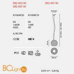 Подвесной светильник Fabbian Swirl D82 A07 00 - Схема