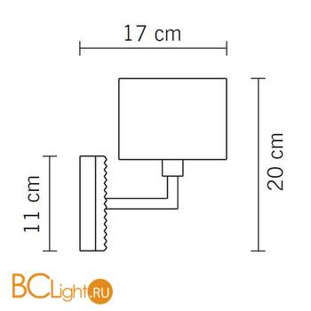 Бра Fabbian Diamond D82 D01 02 - Схема