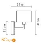 Бра Fabbian Diamond D82 D01 02 - Схема