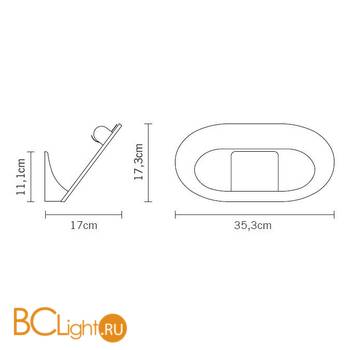 Бра Fabbian Domina D94 D01 15 - Схема