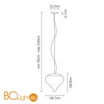 Подвесной светильник Fabbian Dune D86 A03 01 - Схема