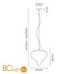 Подвесной светильник Fabbian Dune D86 A05 01 - Схема