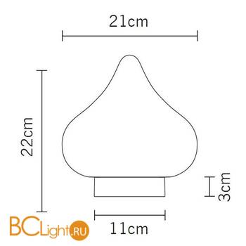 Настольная лампа Fabbian Dune D86 B01 01 - Схема